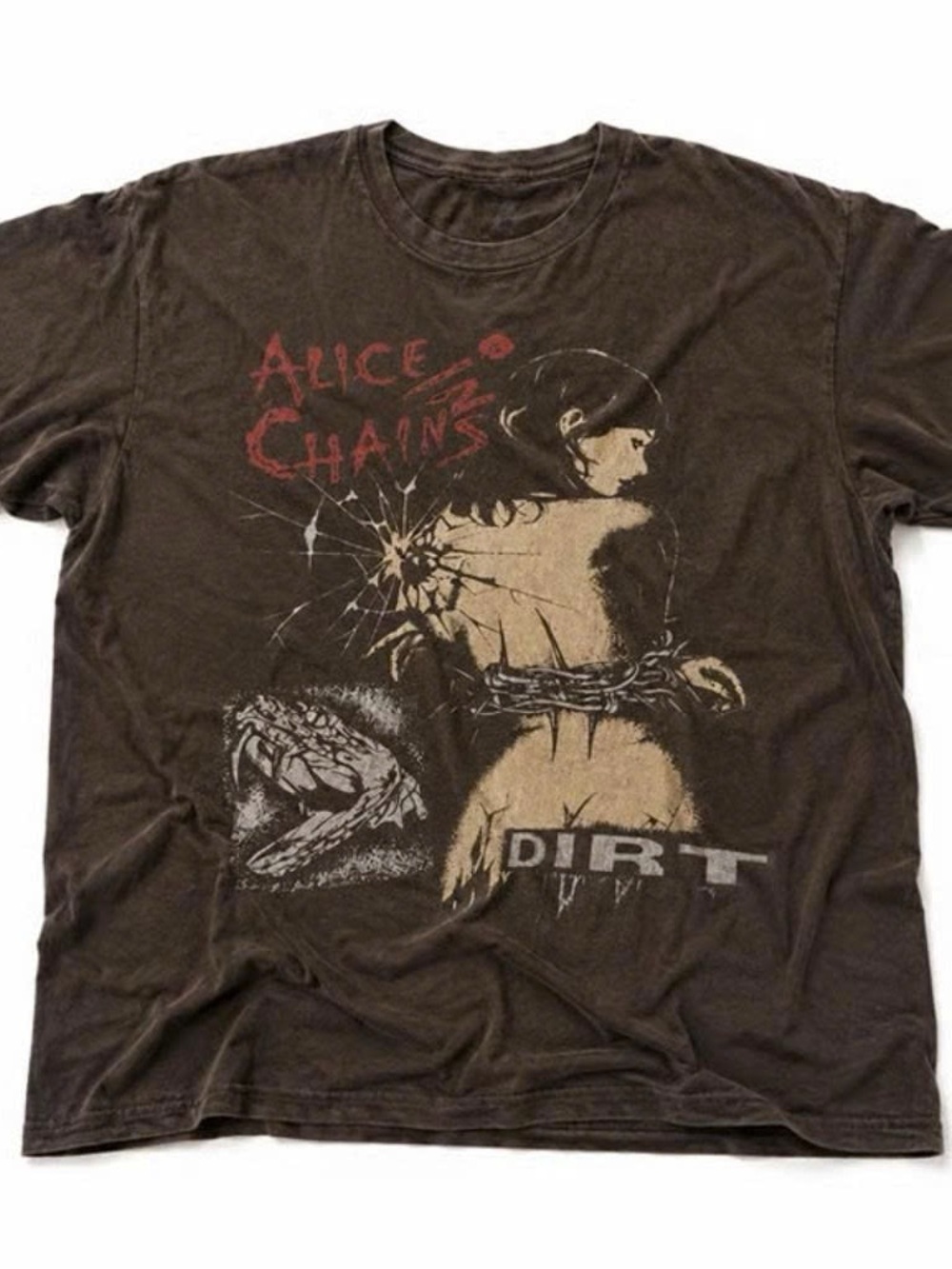 Vintage Brown Alice Chains "Dirt" Graphic Tee